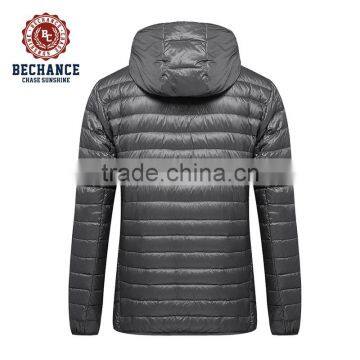 Man Grey Ultralight Down Jacket Brand Winter Coat Wholesale photo-2