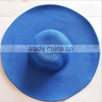 Wholesle Lady Summer Straw Monogrammed Floppy Hat photo-5