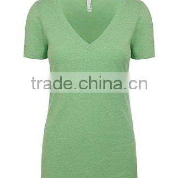 Next Level Apparel Ladies' CVC V-Neck Tee - Made From 60% Cotton, 40% Polyester Jersey and Comes With Your Logo. photo-6