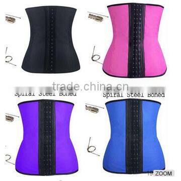 Top seller good quality cheap price wholesale Strong Hooks waist trainer corset latex waist trainer