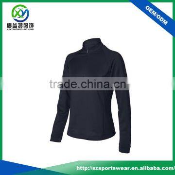 Guangdong Supplier 1/4 Invisible Zipper Raglan Sleeve Women Windbreaker Pullover Jacket photo-2
