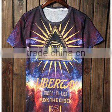 Elastic Men's t Shirt Full Printing Design With Eye