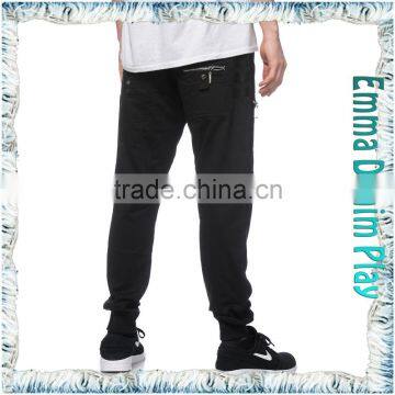 Silver Zips Established Men Lace Up Street Joggers Wholesale photo-3
