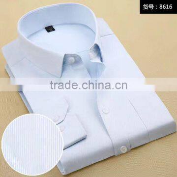 latest fashion design men dress shirt Italian style dress blue shirts for men