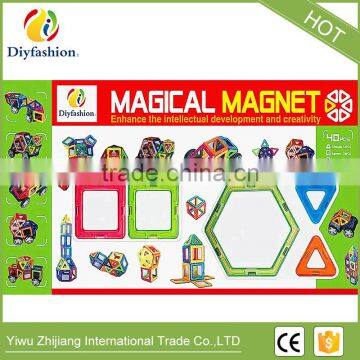 40pcs DIY Magnetic Building Blocks Set Magnet TOY Educational Toy Magnetic Building Tiles photo-2