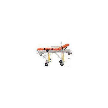 Flexible Heavy Duty Big Ambulance Stretcher Chair Trolley , Folding Stretcher With Wheels