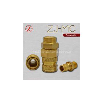 ZJ-MC brass mold line pneumatic quick coupling