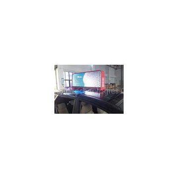 Double - sided Advertising Taxi LED Display Ph5 mm with 192 x 64 dots and 3G 4G WiFi Remote Controll