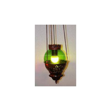 droplight 1 Light Classical Droplight Restoring Ancient Ways Antique Brass Spray Lacquer Glass Metal