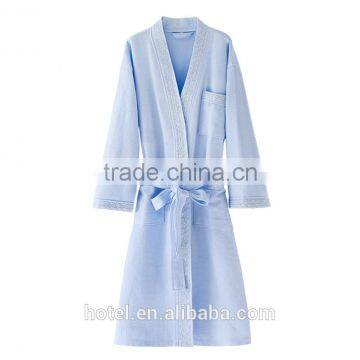 Manufacture Cheap Cotton Hotel Waffle Bathrobe photo-5