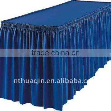 Wedding table skirting table linen polyester table skirting cover