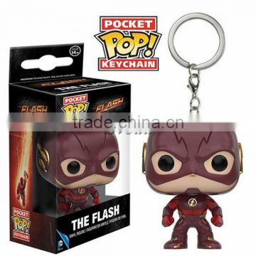 Pocket POP keychain,The Flash PVC figure Keychain, The Flash pop MINI keychain