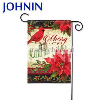 OEM And ODM New Design Custom Seasonal Garden Flag With Metal Stand