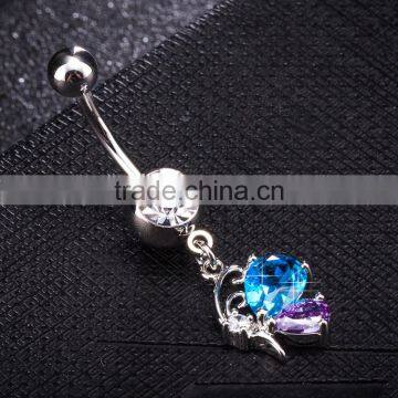 Flashing Jewelry Fake Navel Belly Ring