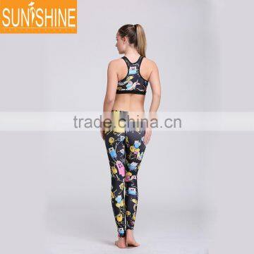 Hot Selling Polyester Spandex Sportswear Dog Printing Sets Yoga Clothing photo-4