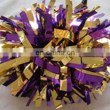 metallic cheer pom poms