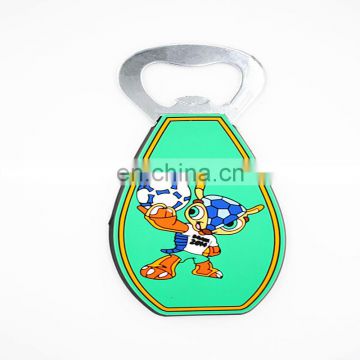 funny cartoon souvenir stainless steel bottle opener, handmade plastic bottle opener