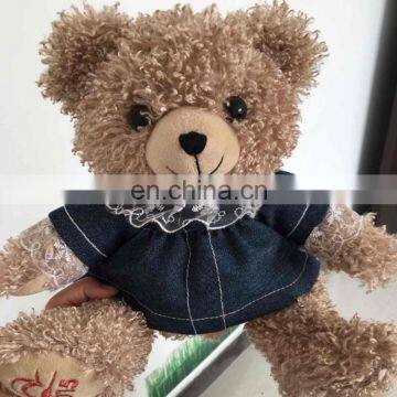 Stuffed soft custom plush teddy bear toy for kids