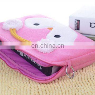 2016 wholesale promotional printed penguin plush computer bag