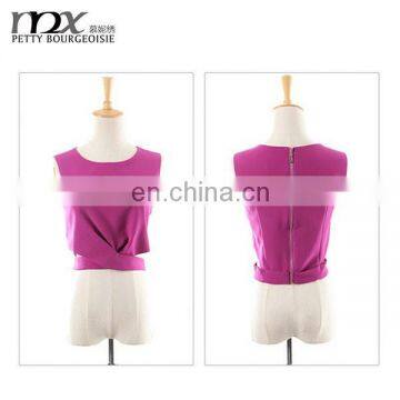 Girls's short sleeveless top sexy top