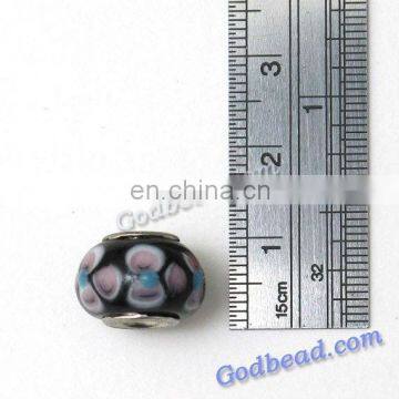 P501 colourful glass bead wholesale handmade murano lampwork glass european beads fit for charm bracelets