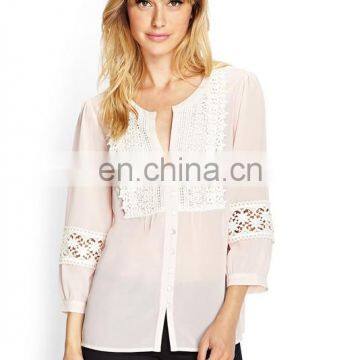 Clothing factories in china ladies tops latest design new fashion blouses fashion 2014