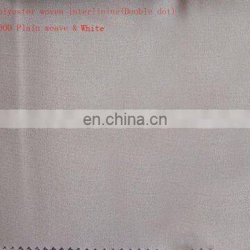 100% Polyester Woven Fusible Interlining Fabric