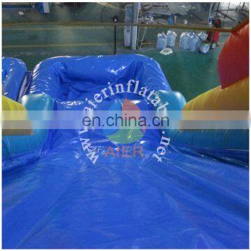 2017 Aier Hot Sale Long Tunnel Water Inflatable Slide photo-6