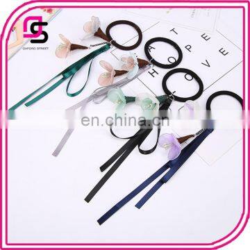 New Wholesale Decorative Floral Elastic Hair Tie Accessories Girls Korean Headdress photo-6