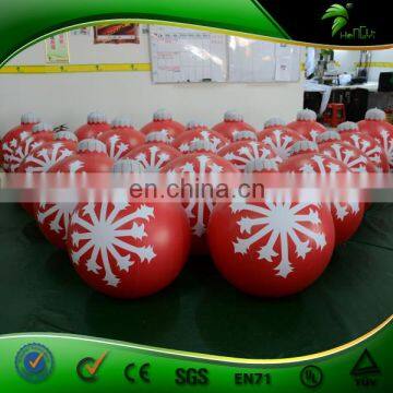 Hanging Decorations Chrismas Inflatable Snow Balloon / Inflatable Christmas Gifts