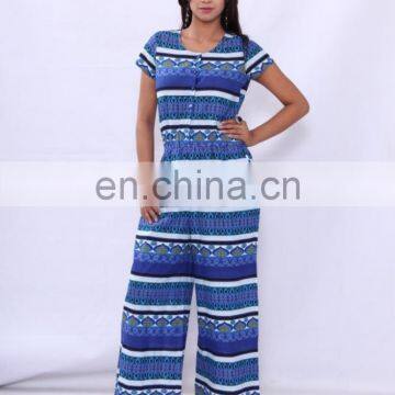 printed cotton designer jumpsuit