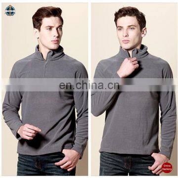 T-MH513 Factory Wholesale Polar Fleece Quarter Zip Sweatshirts Mens