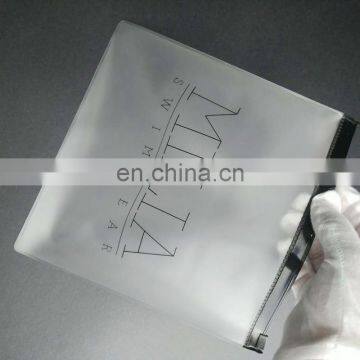 Clear Plastic PVC Cosmetic Zipper Bag With Logo