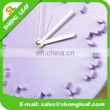Wholesale Personality Candy Color Stereoscopic Round Table Clock photo-2