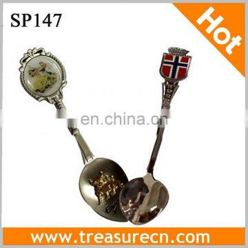 Sticker Epoxy Souvenir Metal Teaspoon /Enamel Souvenir Spoon