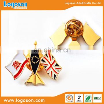 High quality flag souvenirs zinc alloy pin metal badge