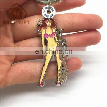 Sex Girl Plating Custom Color Zinc Alloy Keychain For Gift photo-5