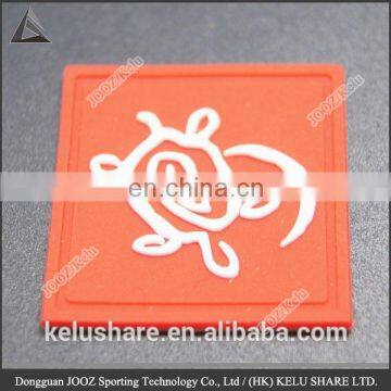 custom 3d rubber silicone patch fashion garment logo turtle logo rubber shoes logo