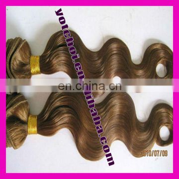 Hot sale factory cheap price high quality 100% human remy light brown hair extensions