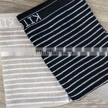 100% Cotton Stripe Terry Kitchen Towel Strong Water Absorption photo-3