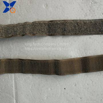 Pure Silver Plated Conductive Nylon Hook and Loop Tape Shielding Electromagnetic Wave Radiation 25mm Width-XTAA073 photo-4