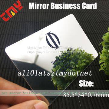 Custom Pvc Mirror Finish Business Card Gold Foil Printing,Printing Business Card Credit Card Size Plastic Mirror photo-3