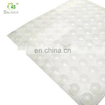 clear sticky anti vibration pads glass table rubber pads