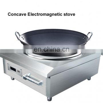 High-Power 8KW Stainless Steel Concave Electro Magnetic Stove Induction Cooker