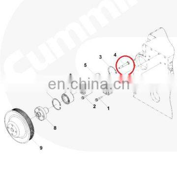 3907769 Cummins Engine ISF3.8 Fan Support Mounting Hexagon Flange Head Cap Screw