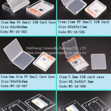 WEISHEGN 5mm Slim PP Business Card Box for Credit Cards Keeper Cases Blank Memory Card Holder Travel Name C Ard Case photo-5