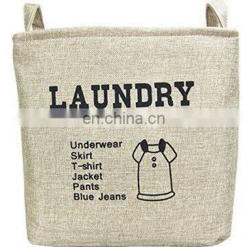 Wholesale Laundry Hamper Basket Storage Bin Cotton Canvas Bag