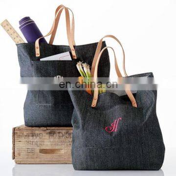 Ladies big shoulder jean tote bags