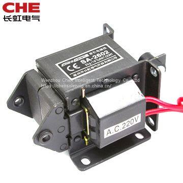 SA-2602 2.0kgf 19.6N 15mm push pull type AC traction magnet electromagnetic solenoid electromagnet for vending machine