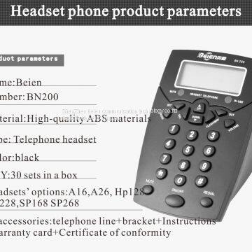 China BN200 business telephone + T11 business telephone headset for call center